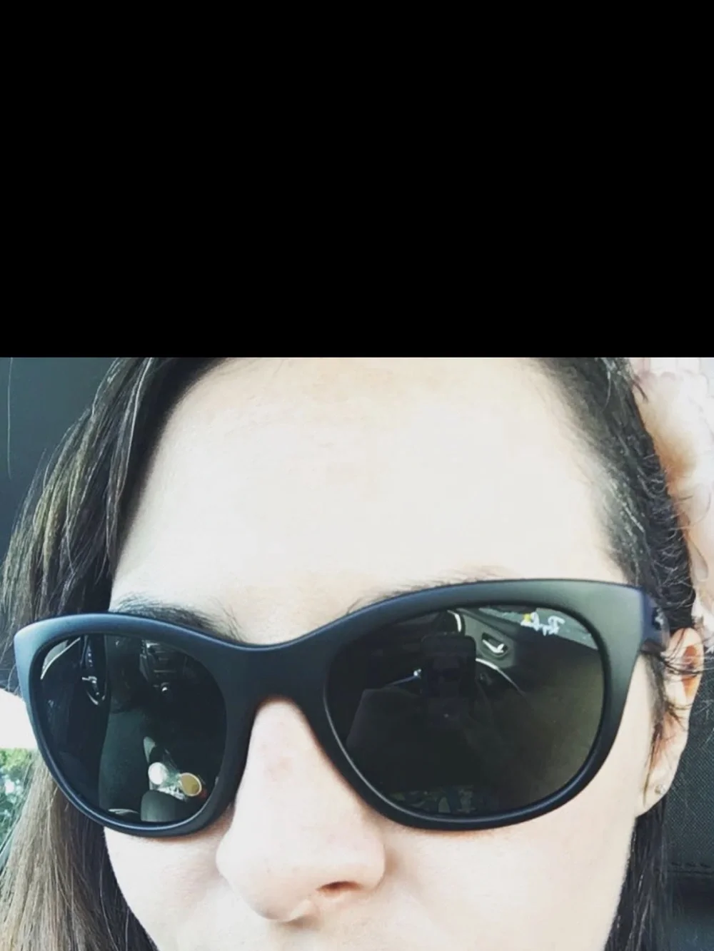 Ray-Ban Women's Matte Black Cat-Eye Sunglasses